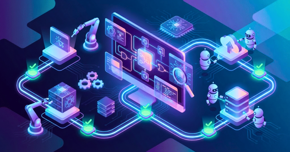 A diagram illustrating the process of system testing.