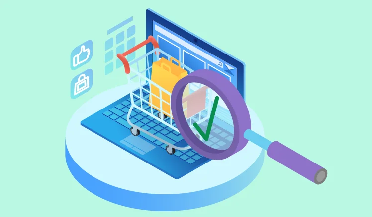 E-commerce testing process covering security, performance, and usability.