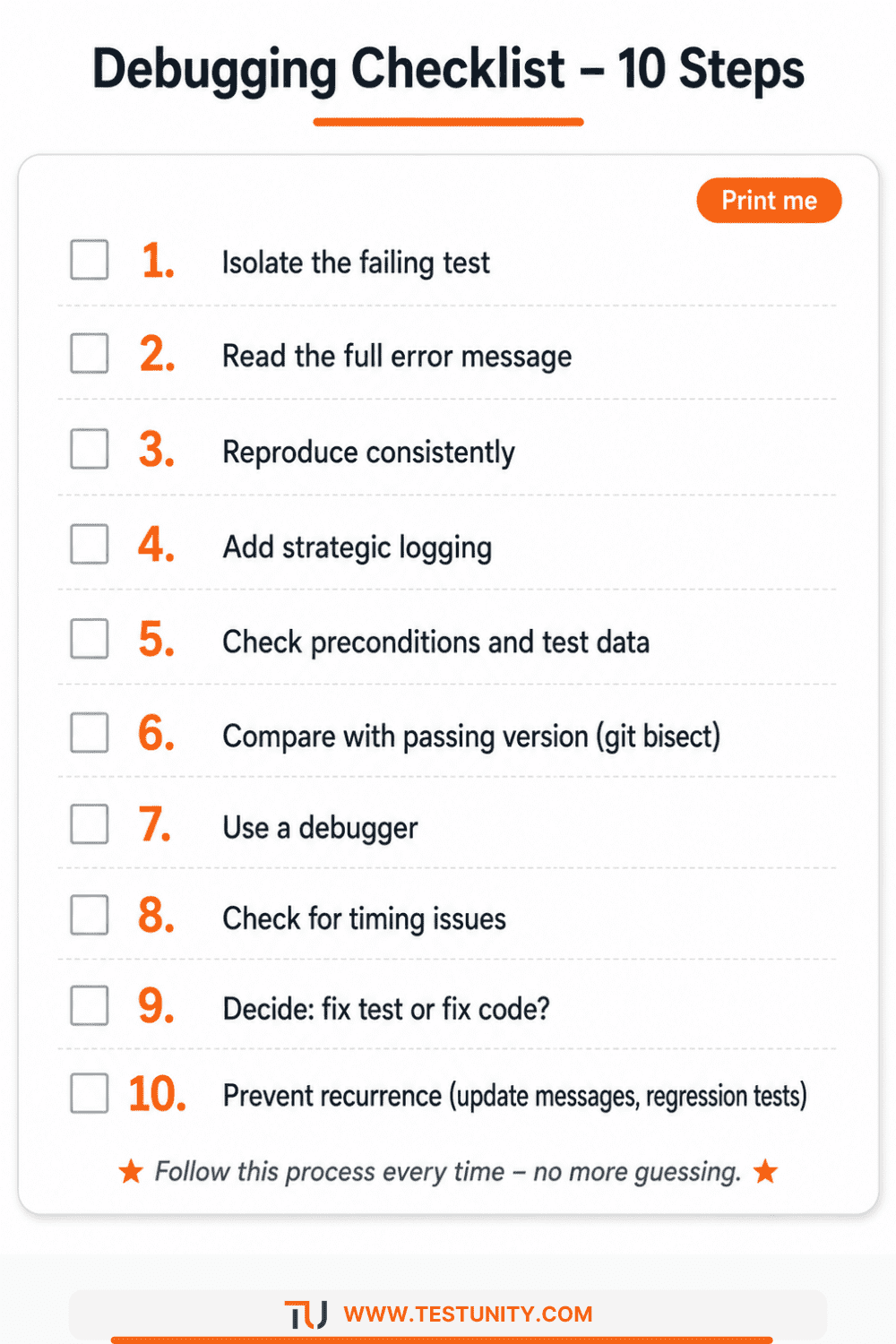 Debug Failing Test: Step‑by‑Step Guide When You’re Stuck